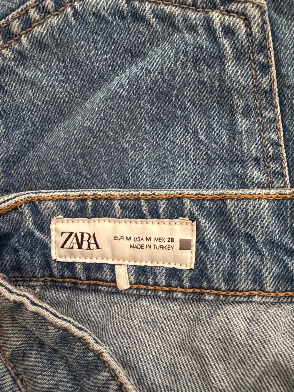 Zara Denim Skort, Medium - Picture 2 of 3
